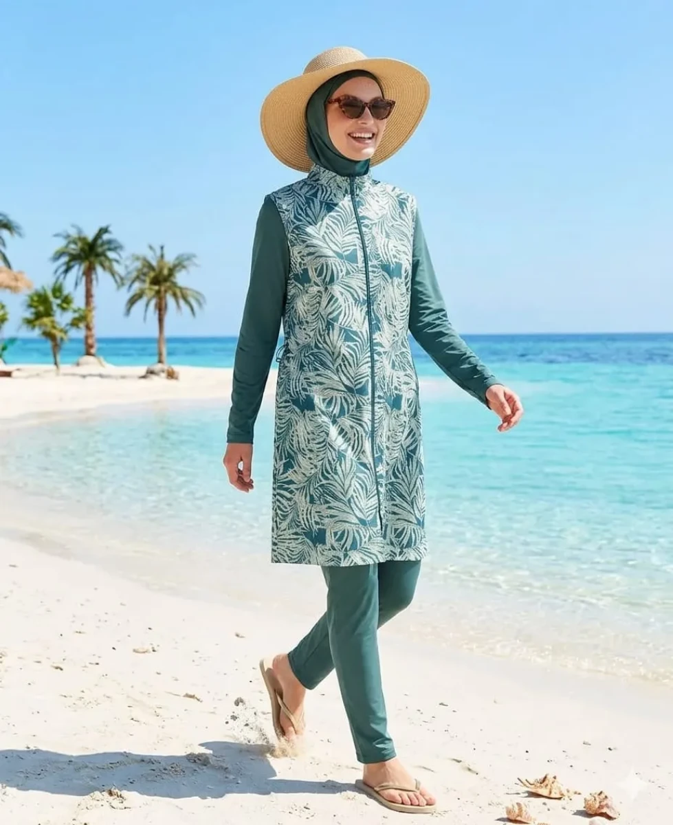 Modesty Büruc Paraşüt Kumaş Tesettür Mayo