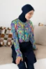 Rozamay 3401 Jileli Tesettür Mayo resmi