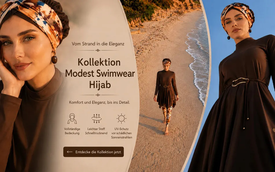 Likralı Tesettür Mayo - Modest Swimwear