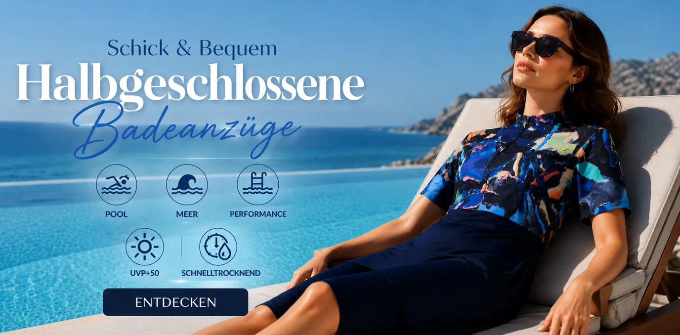 Likralı Tesettür Mayo - Modest Swimwear